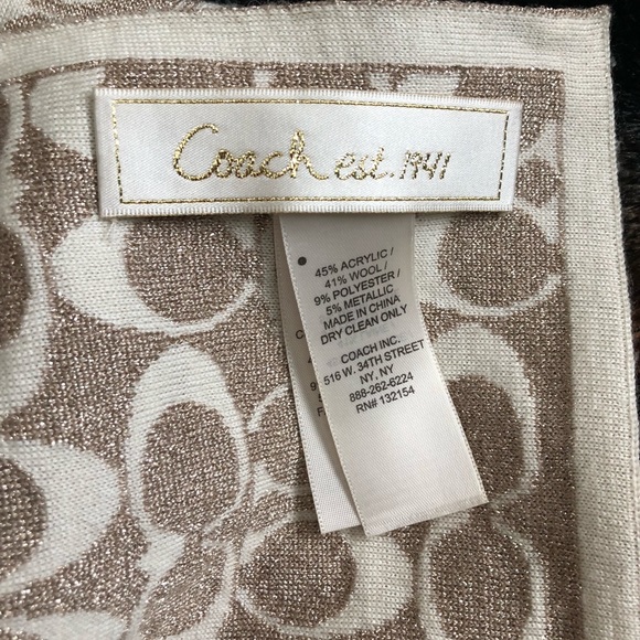 COACH Reversible Scarf - Picture 2 of 2